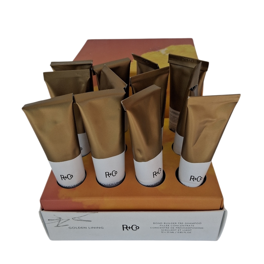 R+Co Golden Lining Bond Builder Pre-Shampoo Filler Concentrate 0.85 fl oz 12 Box - Picture 6 of 9